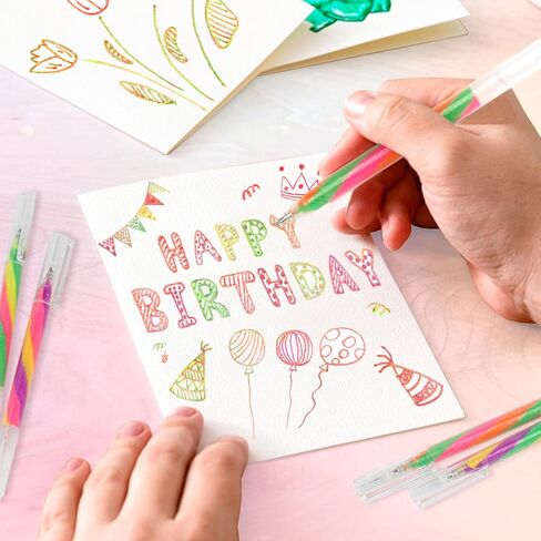 6 حزمة خلط من 3 ألوان Magic Rainbow Pastel Gel Ambens ، قلم متغير للألوان ، قلم Kawaii Fun for Women Girls Doodling Scrapbooking Journaling ، فنان يوضح in Kuwait