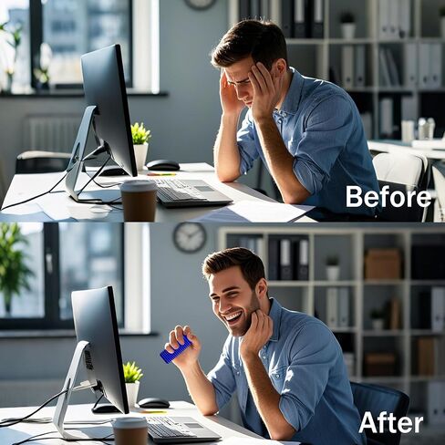 Little Ouchies تململ - سلسلة مفاتيح محفزة بحجم الجيب مع تصميم Grippie spiky ، لعبة القلق وتخفيف الإجهاد للبالغين ، هدايا فريدة من نوعها للأصدقاء والعائلة (أسود) in Kuwait