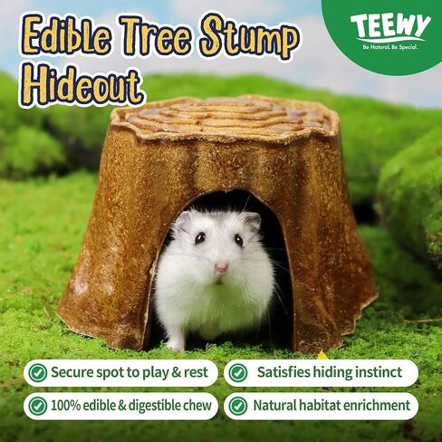 Garden Harvest Basket Edible Small Animal Chew Toy Set for Hamster Guinea Pig Gerbil Chinchilla Degu Rat Rabbit Food Bowl Teeth Chew Habitat Enrichment in Saudi Arabia