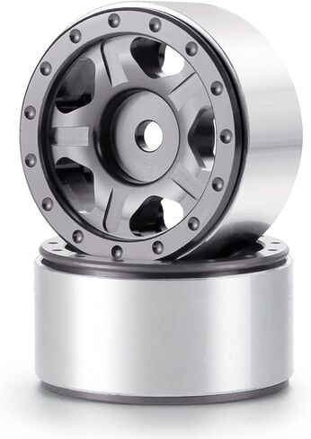 que-t 4pcs 1.0inch Metal Beadlock Wheel Rims Hubs for 1:24 Axial SCX24 AXI0081 AXI00001 C10 AXI00002 JLU RC CAR (Orange) in Kuwait