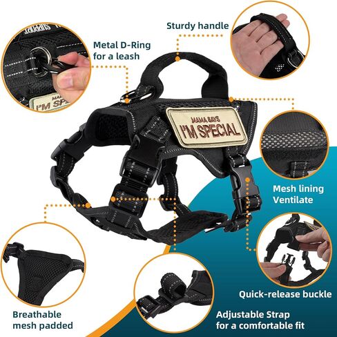 Tactical Cat Harness and Leash Pink for Walking Esacpe Proof, Adjustable Soft Mesh Large Cat Vest with Handle Easy to Control,Molle Patches L in Kuwait