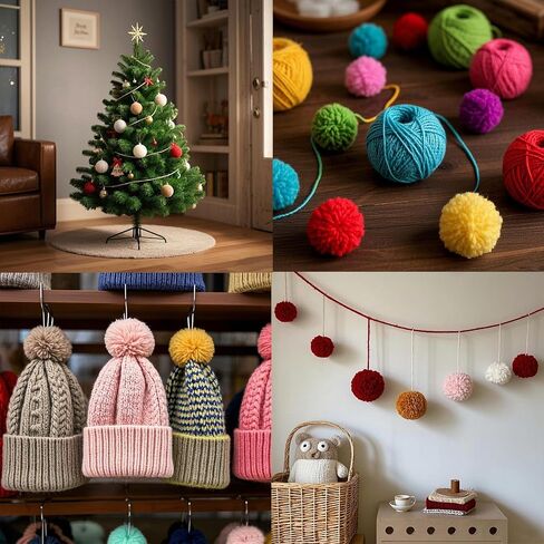 Cheliziya 10+4+100 PCS مجموعة حلقات الماسك الحلم ، الأطواق المعدنية للحرف ، 6 بوصات حلقات Macrame الذهب ، 5 أشكال الأطواق المعدنية مع 4 صانعي Pompom الحجم و 100 PCS حبات الخشب in Kuwait