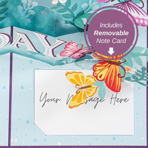 Paper Love 3D Pop Up Mothers Day Card, Happy Mothers Day, For Mom, Wife - 5" x 7" Cover - Includes Envelope and Note Tag in Kuwait