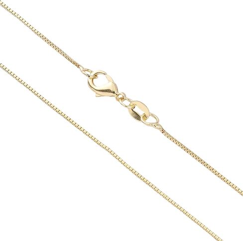 BEADIA Gold-Plated O Chains Necklace 2.0mm with Beads 50mm 4pcs with Lobster Clasp for DIY Jewelry Making Findings in Kuwait
