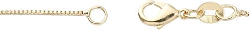 BEADIA Gold-Plated O Chains Necklace 2.0mm with Beads 50mm 4pcs with Lobster Clasp for DIY Jewelry Making Findings in Kuwait