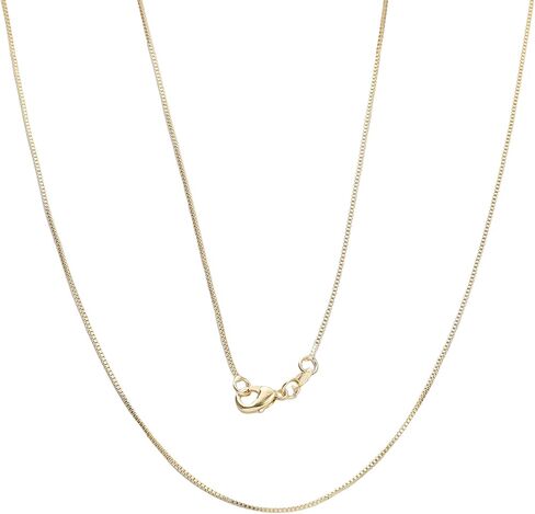 BEADIA Gold-Plated O Chains Necklace 2.0mm with Beads 50mm 4pcs with Lobster Clasp for DIY Jewelry Making Findings in Kuwait