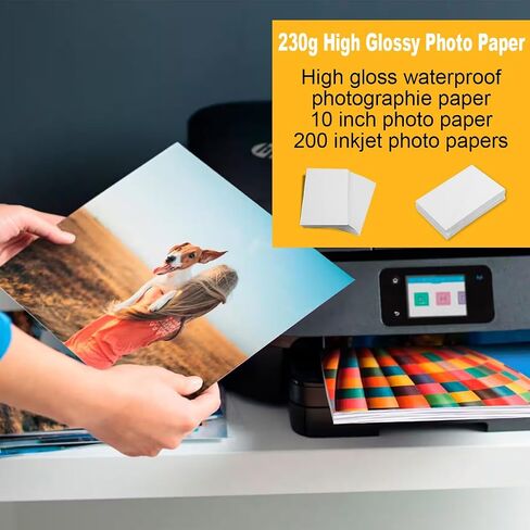 Glossy Photo Paper 4x6 inch, 500 Sheets 4R Picture Printer Paper Waterproof Professional Photographic Paper for Inkjet Printing Printer 230 Gsm in Saudi Arabia
