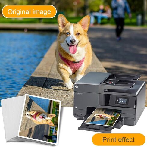Glossy Photo Paper 4x6 inch, 500 Sheets 4R Picture Printer Paper Waterproof Professional Photographic Paper for Inkjet Printing Printer 230 Gsm in Saudi Arabia
