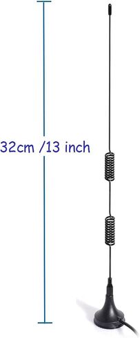 Bingfu Dual Band VHF UHF 136-174MHz 400-470MHz Ham Radio Antenna Handheld Two Way Radio Magnetic Base SMA Female Antenna for Kenwood Wouxun BaoFeng BF-F8HP UV-5R UV-82 BF-888S Ham Radio Walkie Talkie in Saudi Arabia