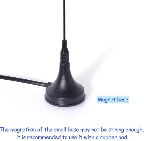 Bingfu Dual Band VHF UHF 136-174MHz 400-470MHz Ham Radio Antenna Handheld Two Way Radio Magnetic Base SMA Female Antenna for Kenwood Wouxun BaoFeng BF-F8HP UV-5R UV-82 BF-888S Ham Radio Walkie Talkie in Saudi Arabia