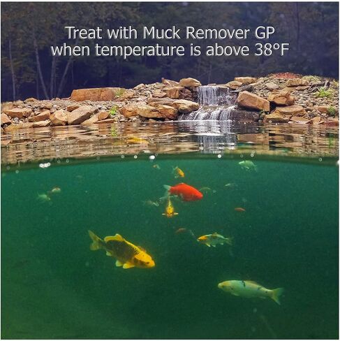 Muck Remover Pellets 5 lb (10 Scoops) | Pond Tablets Treat 1.25 Acres | Lake Muck Remover, Pond Sludge Reducer | Farm Pond Treatment in Kuwait