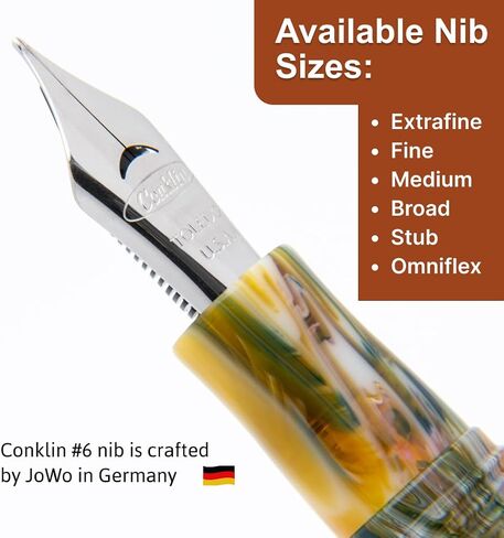 Conklin 1898 Fountain Pen, Misto Green - M in Saudi Arabia