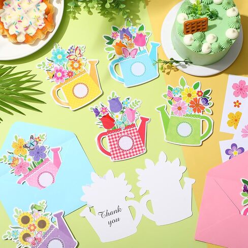 Gersoniel 48 Sets Spring DIY Crafts Kit Bouquet Greeting Cards Envelopes I Love You Flowers Stickers for Preschool Primary School Kids Happy Spring Holiday Make Your Own Crafts Gifts in Saudi Arabia