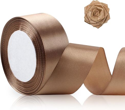1-1/2 inch,25 Yards Pink Ribbon for Gift Wrapping, DIY Hair Accessories Decoration, Craft Fabric Ribbon Bows Making Floral Bouquets Wedding Party Decoration (Pink) in Saudi Arabia