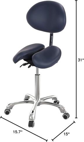 Master Massage Berkeley Ergonomic Split Style Saddle Stool In Agate Blue, 1count in Saudi Arabia