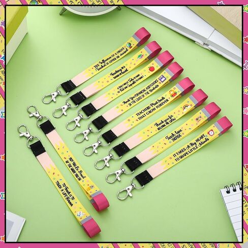 Ecally 50 Pcs Graduation Party Lanyard Keychains Gifts Bulk Thank You Teacher Appreciation Lanyard for Party Favor Supplies in Saudi Arabia