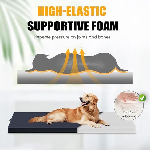 Dog Car Bed for Back Seat Cover, Supportive Foam Pet Mat Cushion for Car Backseat Extender with Removable Cover, Large Size for SUV & Truck, Easy Clean, Extra Large in Kuwait