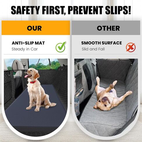 Dog Car Bed for Back Seat Cover, Supportive Foam Pet Mat Cushion for Car Backseat Extender with Removable Cover, Large Size for SUV & Truck, Easy Clean, Extra Large in Kuwait