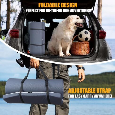 Dog Car Bed for Back Seat Cover, Supportive Foam Pet Mat Cushion for Car Backseat Extender with Removable Cover, Large Size for SUV & Truck, Easy Clean, Extra Large in Kuwait
