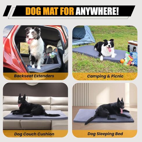 Dog Car Bed for Back Seat Cover, Supportive Foam Pet Mat Cushion for Car Backseat Extender with Removable Cover, Large Size for SUV & Truck, Easy Clean, Extra Large in Kuwait