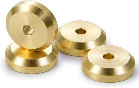 COOWOO Brass Wheel Weight Hex Hub Adapters Upgrade Parts for 1/24 SCX24 RC Crawler Cars (Set of 4) - Precision CNC Machined, Enhanced Stability, Traction, and Durability in Saudi Arabia