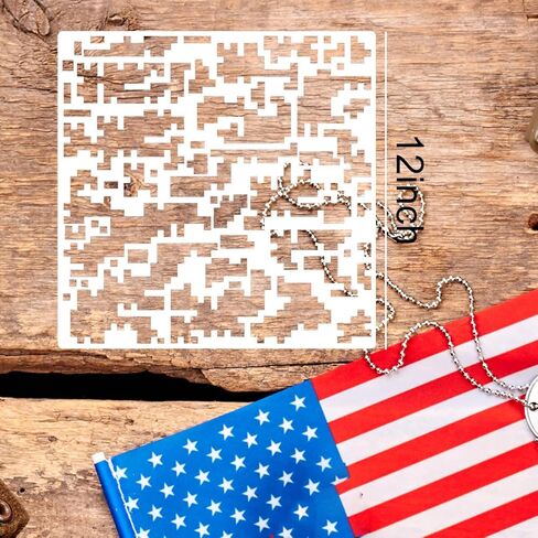 Barn Quilt Stencils for Crafts Reusable 12" Quilt Block Stencil Drawing Templates for Painting on Wood Wall Canvas Fabric in Kuwait