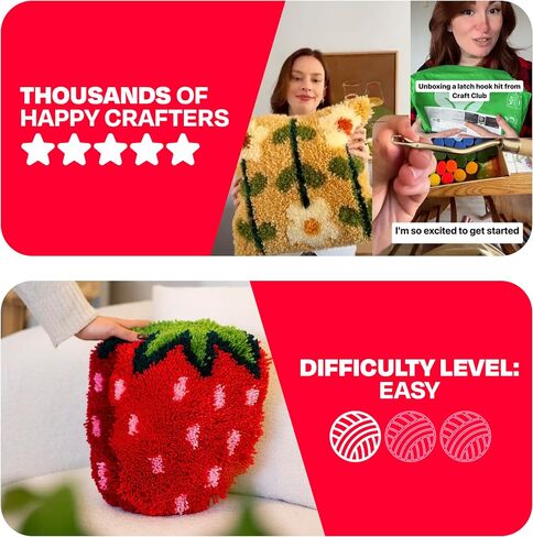 Craft Club Pick of the Bunch Cushion Kit DIY DIC Home Decor in Saudi Arabia