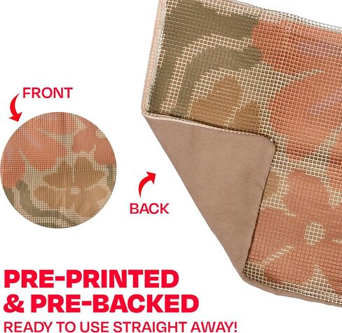CRAFT CLUB Pick of The Bunch Cushion Kit DIY Home Decor Throw Pillow Crafts Set Pre Cut Yarn Wooden Latch Hook Set for Adults 43cm x 43cm Cushion Cover in Saudi Arabia