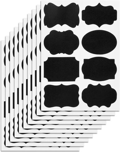 120 Pcs Labels for Jars, Pantry Labels, Food Label Stickers, Reusable Chalkboard Labels for Kitchen, Bottles, Food Containers (1.5 x 1.5 inch) in Saudi Arabia