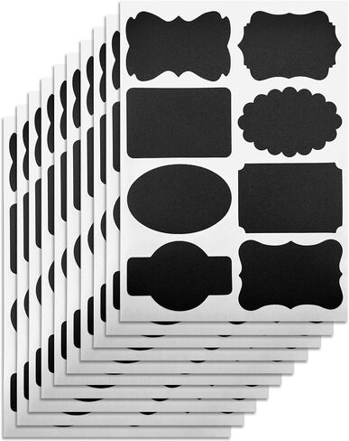 120 Pcs Labels for Jars, Pantry Labels, Food Label Stickers, Reusable Chalkboard Labels for Kitchen, Bottles, Food Containers (1.5 x 1.5 inch) in Saudi Arabia