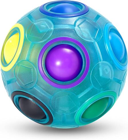 VDealen Magic Rainbow Puzzle Ball ، Bight Ball Puzzle Brain Brain Teaser Toy Toy for Boys & Girls- عيد ميلاد حفلة عيد الفصح in Kuwait