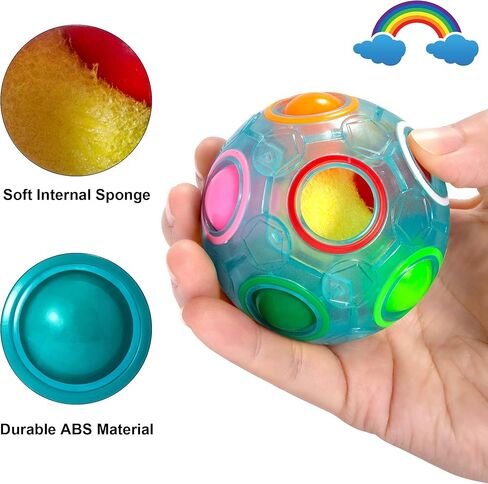 VDealen Magic Rainbow Puzzle Ball ، Bight Ball Puzzle Brain Brain Teaser Toy Toy for Boys & Girls- عيد ميلاد حفلة عيد الفصح in Kuwait