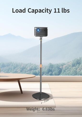 Projector Stand , Universal Projector Mount, 33.46-51.18inch Adjustable Projector Floor Stand, 360 Degree Rotatable with 1/4" Screw, Compatible with Video Projector Vlog DVR Camera for Home Office in Saudi Arabia