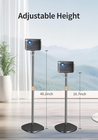 Projector Stand , Universal Projector Mount, 33.46-51.18inch Adjustable Projector Floor Stand, 360 Degree Rotatable with 1/4" Screw, Compatible with Video Projector Vlog DVR Camera for Home Office in Saudi Arabia