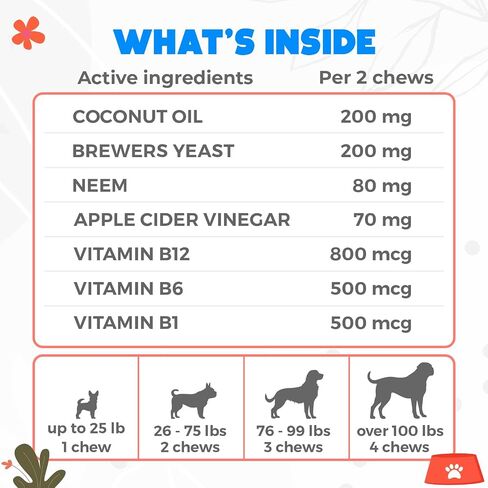 Flea and Tick Prevention Chewables for Dogs - 150 Chews - Flea & Tick Control - Vet-Approved Oral Treatment - Chicken Flavor - US-Made in Saudi Arabia