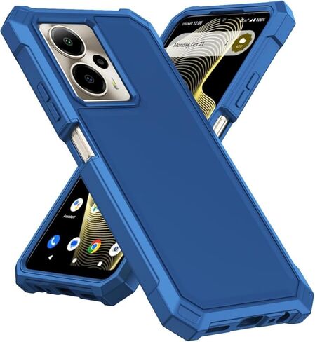 for Cricket Outlast 5G 2024 Case with Screen Protector,Full Body Protection Front PC Back Soft Silicone Bumper,Heavy Duty Protection Shockproof Phone Case for ATT Motivate Pro 5G Purple in Kuwait