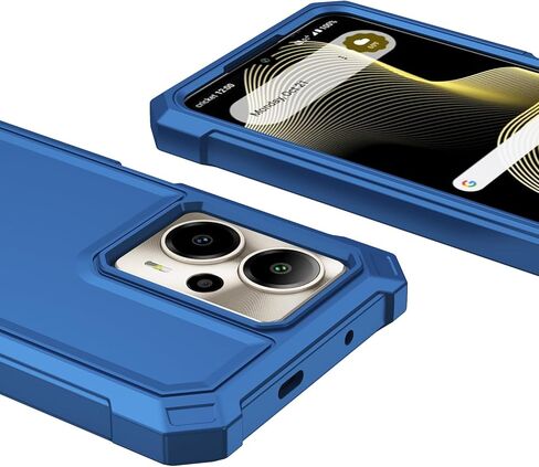 for Cricket Outlast 5G 2024 Case with Screen Protector,Full Body Protection Front PC Back Soft Silicone Bumper,Heavy Duty Protection Shockproof Phone Case for ATT Motivate Pro 5G Purple in Kuwait