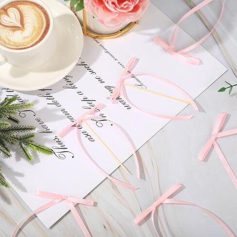 12Pcs Black Bow Cake Topper Bowknot Cake Decor Dessert Decorative Accessory for Engagement Wedding Anniversary Party Supplies in Kuwait
