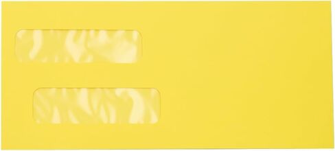 LUXPaper Double Window Invoice Envelopes | Peel & Press | 4 1/8" x 9 1/8" | Ruby Red | 80lb. Text | 50 Qty in Saudi Arabia