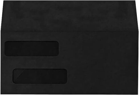 LUXPaper Double Window Invoice Envelopes | Peel & Press | 4 1/8" x 9 1/8" | Ruby Red | 80lb. Text | 50 Qty in Saudi Arabia