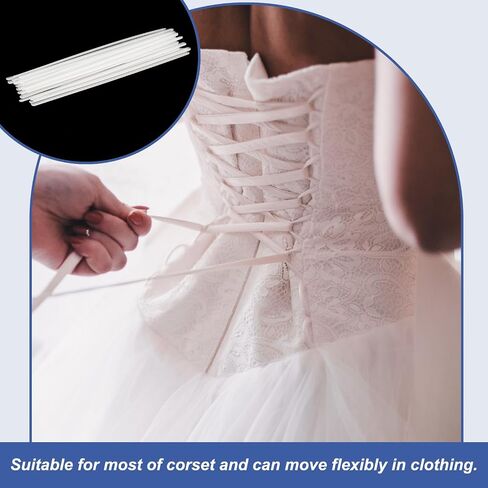PATIKIL 25 Pcs Transparent Plastic Boning 6 Inch Clear Corset Strip Bone for Sewing Corset Costume(5mm 1/5" Wide) in Kuwait