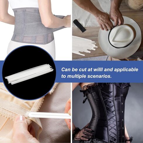 PATIKIL 25 Pcs Transparent Plastic Boning 6 Inch Clear Corset Strip Bone for Sewing Corset Costume(5mm 1/5" Wide) in Kuwait