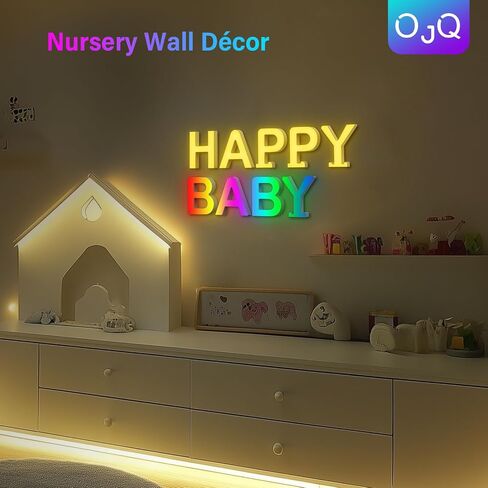 OJQ Light Up Letters LED Letter - Marquee Letters Music Sync Color Change Colorful Alphabet Letter - Christmas Birthday Gifts for Girl - Teen Girls Room Decor Gifts Party Home Wall Bedroom Decor in Saudi Arabia