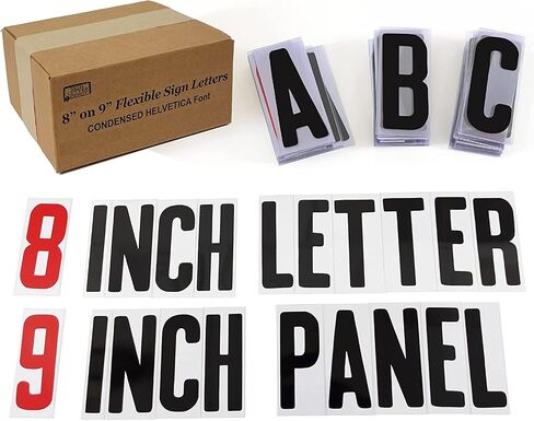 رسائل علامة خارجية قابلة للتغيير 8 "Letters Flex Letters 300 Count Helvetica Font 8" لوحة in Saudi Arabia
