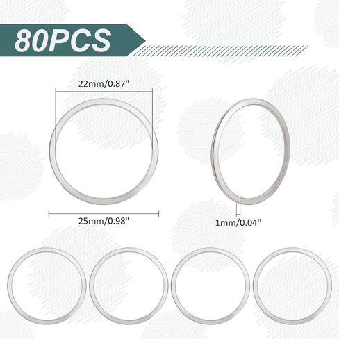 UNICRAFTALE 100pcs Stainless Steel Linking Rings, 20mm Diameter, Circle Frames Connectors, Jewelry Making, Bracelet Necklace Accessories in Saudi Arabia