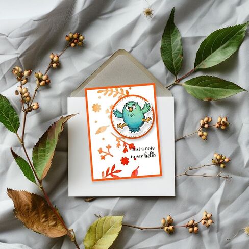 GLOBLELAND Funny Birds Branches Clear Stamps Cartoon Animals Silicone Stamp Seals Transparent Stamps for DIY Scrapbooking Cards Making Photo Album Journal 6.3x4.3inch in Saudi Arabia