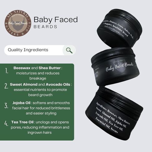 Tuscan Cooper's Beard Balm for Men - Rawhide and Pear - Beard Butter Cream, Softener and Moisturizer, Hydration Conditioning and Nourishing Beard Care for a Soft, Healthy Look (1 Pack, 4oz) in Kuwait