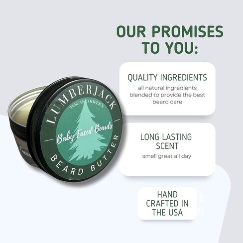 Tuscan Cooper's Beard Balm for Men - Rawhide and Pear - Beard Butter Cream, Softener and Moisturizer, Hydration Conditioning and Nourishing Beard Care for a Soft, Healthy Look (1 Pack, 4oz) in Kuwait