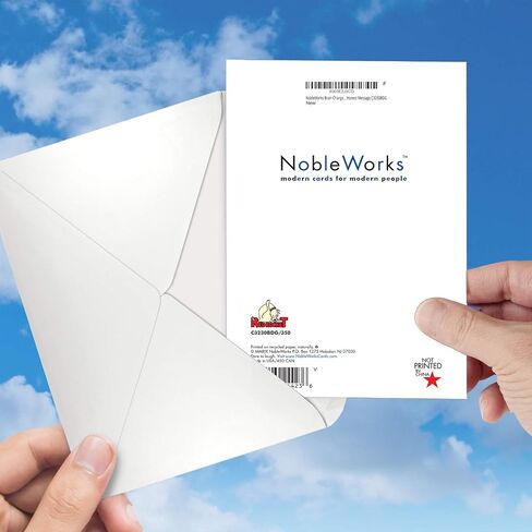 NobleWorks - 1 Funny Happy Birthday Notecard - Old Man Humor Greeting Card with Envelope - Man's Senility Prayer C9348BDG in Saudi Arabia
