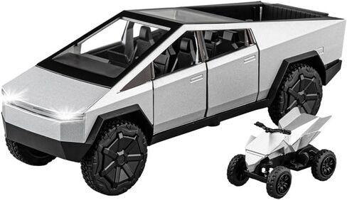 Pickup Truck Model Toy, 1/24 Metal Diecast Toy Truck with Beach Motorcycle, Pickup Truck Model Toy with Pull/Sound/Light,Cars Toys Gifts for Boy Girl Adult (Green 1:24, with Beach Motorcycle) in Saudi Arabia